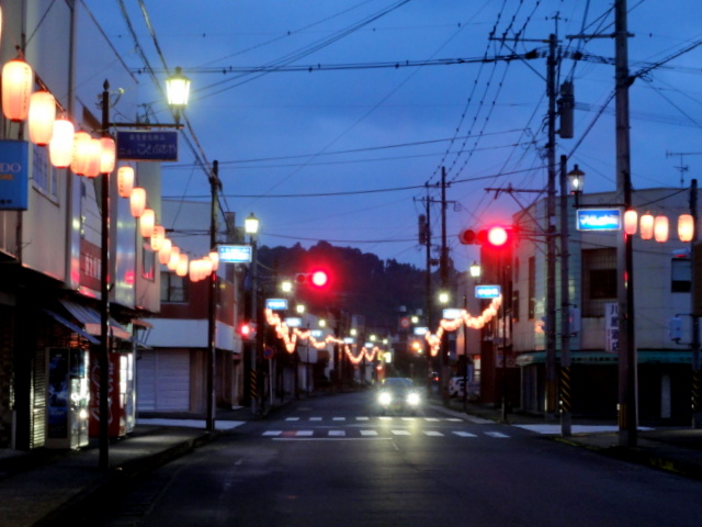 鹿児島県伊佐市大口商店街・夏祭り用の提灯