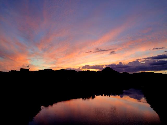 2012/7/30&8/3,夕暮れと雲と鳥神岡（伊佐市）